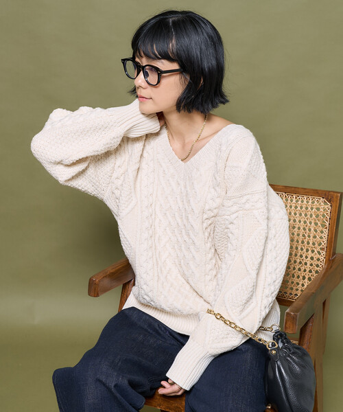 FREAK'S STORE（フリークスストア） ニット セーター ミックスケーブル