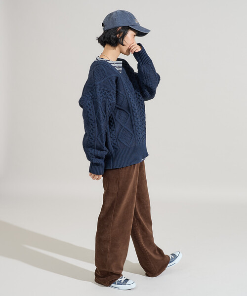 FREAK'S STORE（フリークスストア） ニット セーター ミックスケーブル
