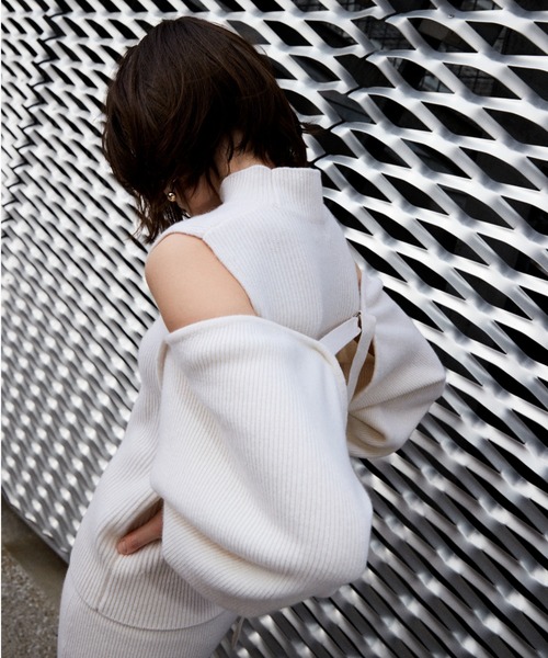 「FRAY I.D」 長袖ニット FREE ブラウン レディース_画像4