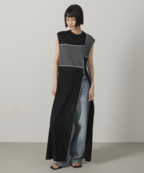 「AIC.」 ノースリーブワンピース FREE ブラウン レディース_画像2