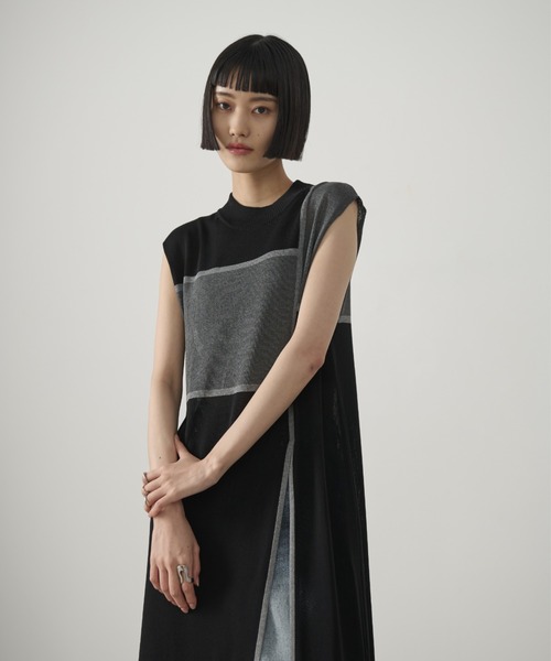 「AIC.」 ノースリーブワンピース FREE ブラウン レディース_画像9