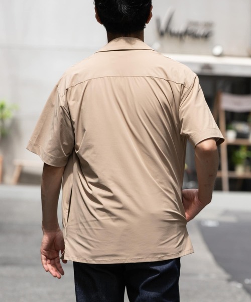 「URBAN RESEARCH ROSSO MEN」 半袖シャツ LARGE ネイビー メンズ_画像5