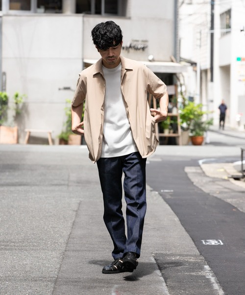 「URBAN RESEARCH ROSSO MEN」 半袖シャツ LARGE ネイビー メンズ_画像6