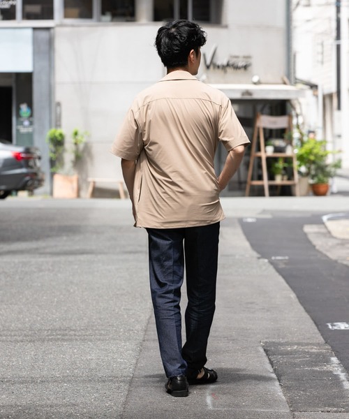「URBAN RESEARCH ROSSO MEN」 半袖シャツ LARGE ネイビー メンズ_画像9