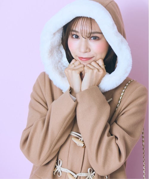 ジュンヤマン ピンク ダッフルコート Mサイズ ジュンヤマン ピンク