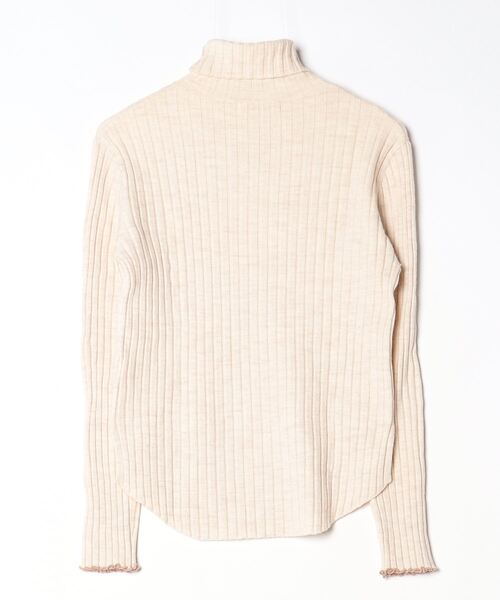 「Marilyn Moon」 ストライプ柄長袖ニット - ベージュ レディース_画像2