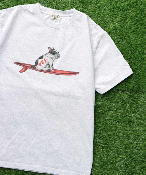 「The Endless Summer」 「tes」半袖Tシャツ LARGE アイボリー メンズ_画像2