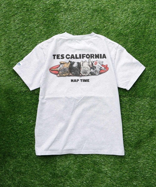 「The Endless Summer」 「tes」半袖Tシャツ LARGE アイボリー メンズ_画像4