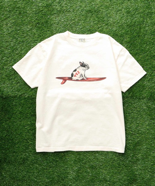 「The Endless Summer」 「tes」半袖Tシャツ LARGE アイボリー メンズ_画像6