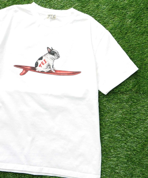 「The Endless Summer」 「tes」半袖Tシャツ LARGE アイボリー メンズ_画像9