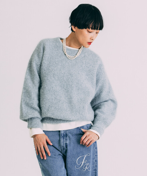 Freada（フリーダ） ニット セーター フラッフィーニット プルオーバー