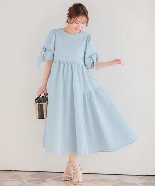 「Fit more」 半袖ワンピース SHORT ブラック レディース_画像2