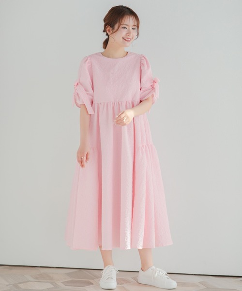 「Fit more」 半袖ワンピース SHORT ブラック レディース_画像8