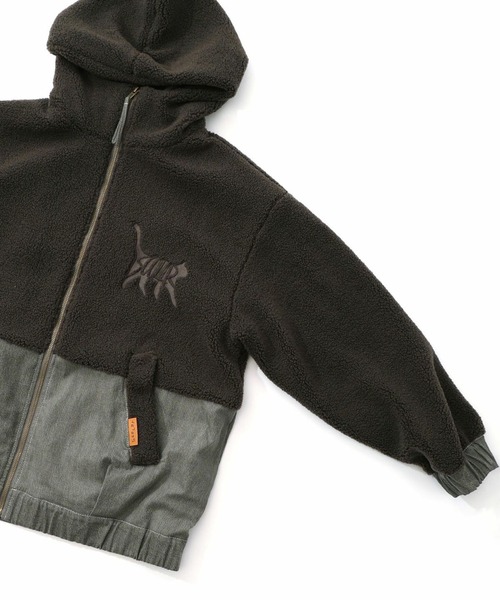 新品scalarネコ柄刺繍ブルゾン ScoLar（スカラー） セール 新作 ウエア ネコ柄 おしゃれネコ刺繍 2