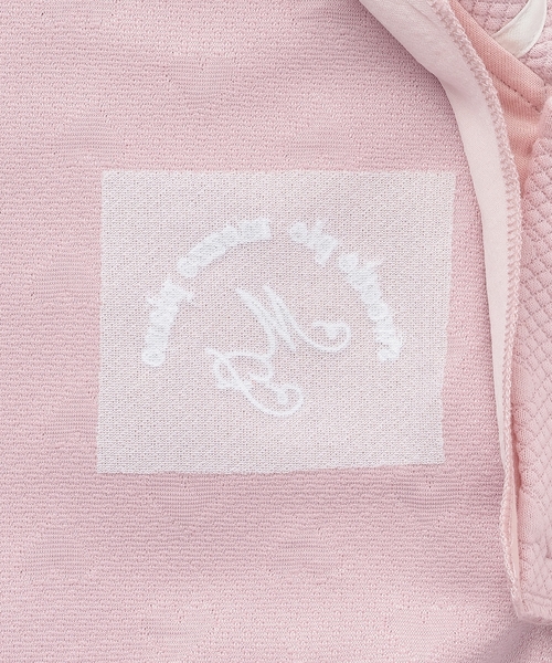 mezzo piano セットアップ カットジャガード ハーフZIPセーラー