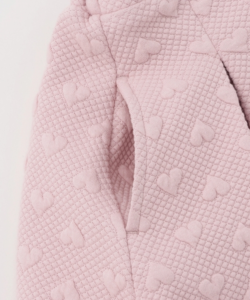 mezzo piano セットアップ カットジャガード ハーフZIPセーラー