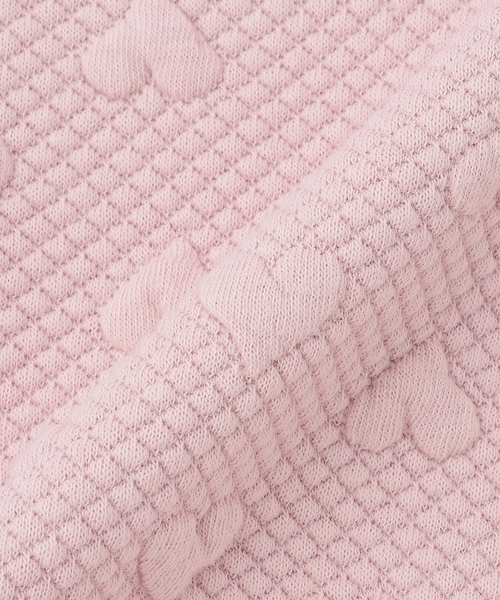 mezzo piano セットアップ カットジャガード ハーフZIPセーラー