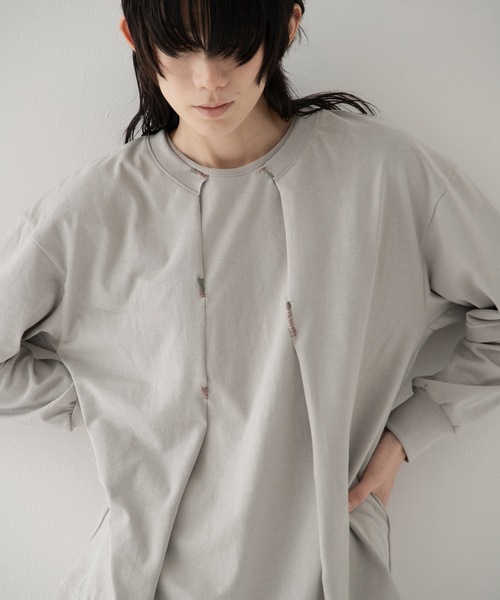 RYU tシャツ vintage-style open-front top メンズ レディース