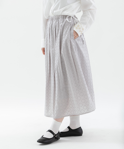 nop de nod（ノップドゥノッド） スカート サークルスノーカットドビー