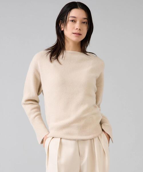 専用です❗️C.L ボートネック　フォックスセーター フォックス混ボートネックニットプルオーバー/le.coeur blanc(ルクール