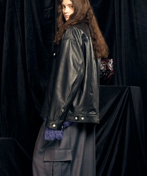 MAISON SPECIAL（メゾンスペシャル） レザージャケット 2 ブラック