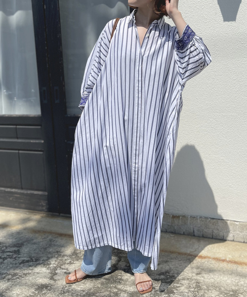 「NE QUITTEZ PAS!」 半袖ワンピース FREE ホワイト レディース_画像3