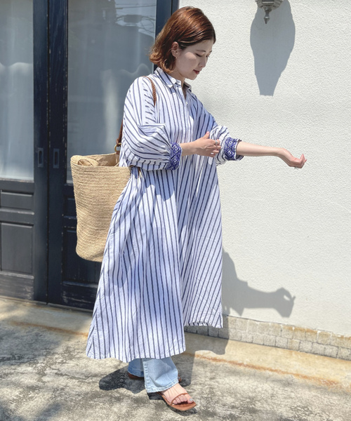 「NE QUITTEZ PAS!」 半袖ワンピース FREE ホワイト レディース_画像4