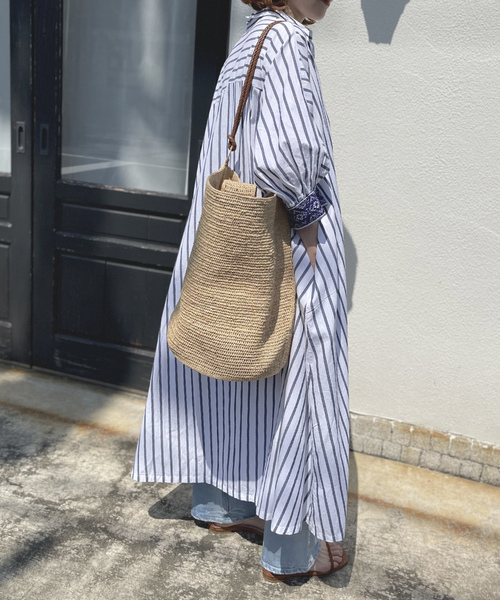 「NE QUITTEZ PAS!」 半袖ワンピース FREE ホワイト レディース_画像5