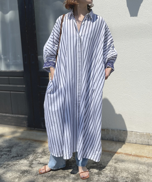 「NE QUITTEZ PAS!」 半袖ワンピース FREE ホワイト レディース_画像7