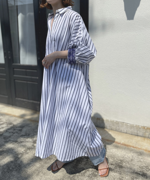 「NE QUITTEZ PAS!」 半袖ワンピース FREE ホワイト レディース_画像9