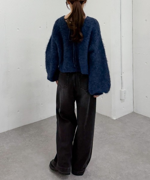 archives（アルシーヴ） ニット セーター バックリボンブラッシュ