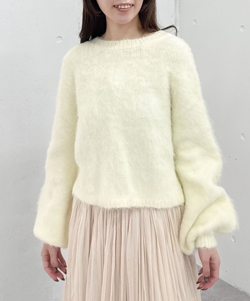 archives（アルシーヴ） ニット セーター バックリボンブラッシュ