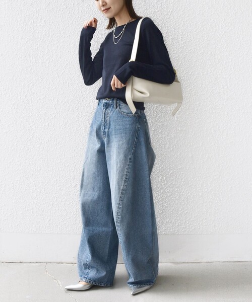 SHIPS（シップス） ニット セーター 「洗濯機可能」ラメ クルーネック