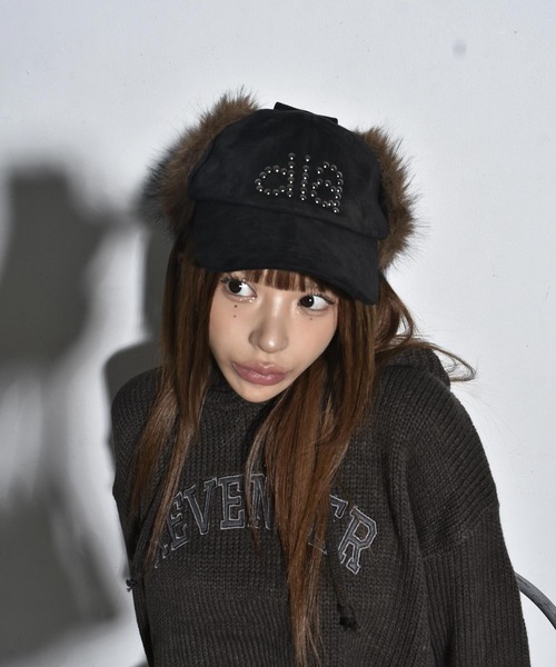 DAIYA（ダイヤ） キャップ 帽子 diaロゴ スタッズ ファー フライト