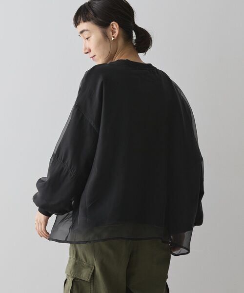 「AMERICAN HOLIC」 スウェットカットソー L チャコールグレー レディース_画像3