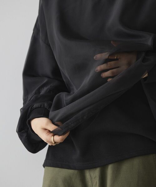 「AMERICAN HOLIC」 スウェットカットソー L チャコールグレー レディース_画像5