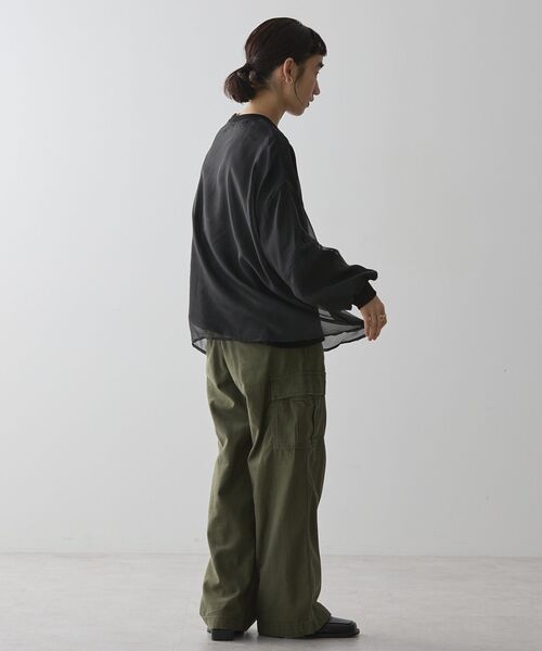 「AMERICAN HOLIC」 スウェットカットソー L チャコールグレー レディース_画像7