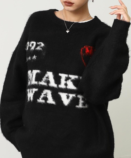 ANAP（アナップ） ニット セーター モヘアタッチ ゲーミング ジャ
