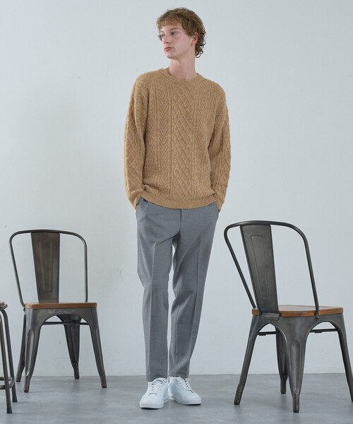 ABAHOUSE（アバハウス） セーター ニット WOOL MIX メランジシャギー 