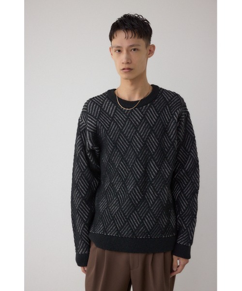 AZUL BY MOUSSY（アズールバイマウジー） セーター ニット ダイヤ柄