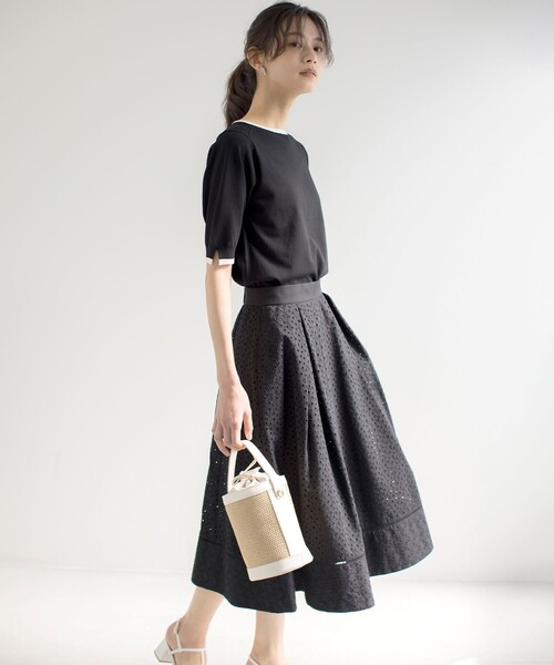 「組曲」 フレアスカート 2 ホワイト レディース_画像5