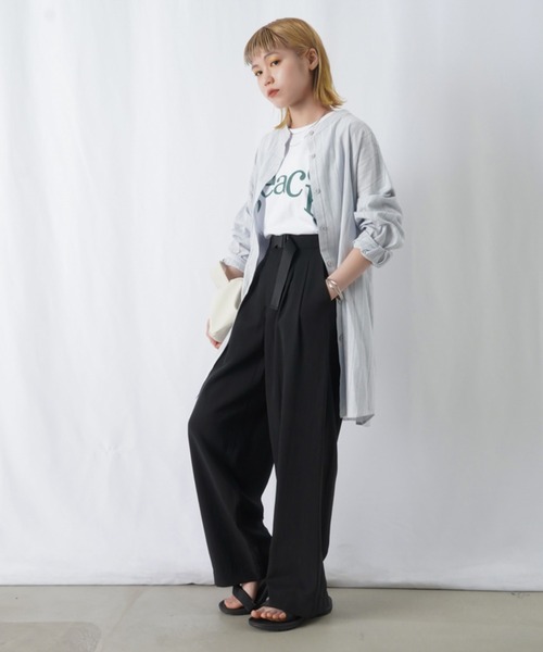 「LUCA/LADY LUCK LUCA」 長袖チュニック FREE ブラック レディース_画像5