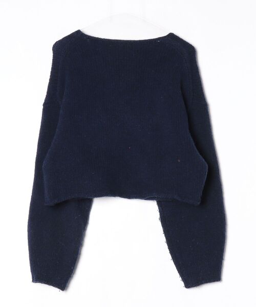 「BLACK BY MOUSSY」 長袖ニット FREE ネイビー レディース_画像2