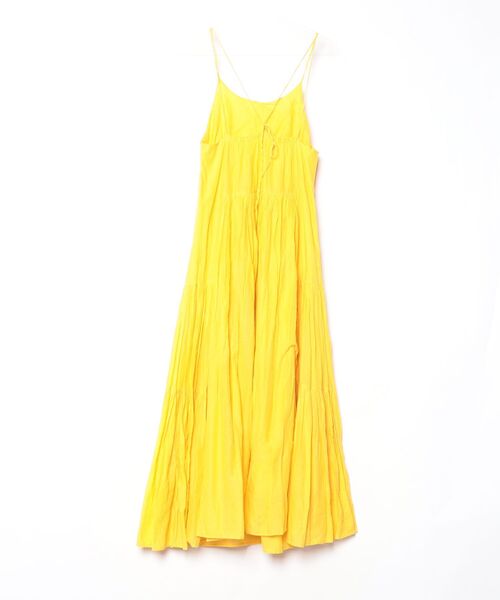 「SOFFITTO」 キャミソールワンピース FREE イエロー レディース_画像2