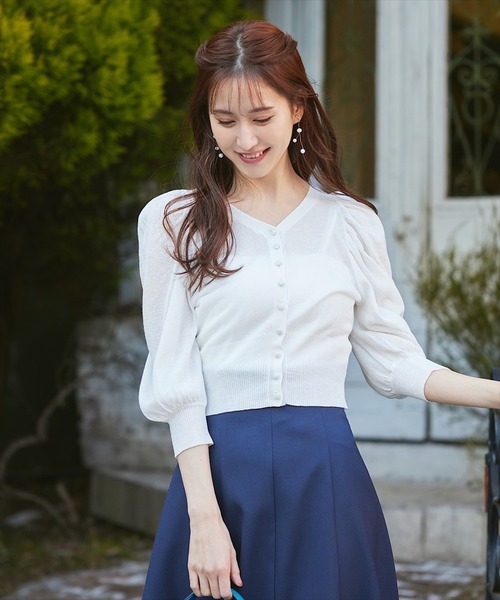 「SWINGLE」 ニットカーディガン MEDIUM ピンク レディース_画像5