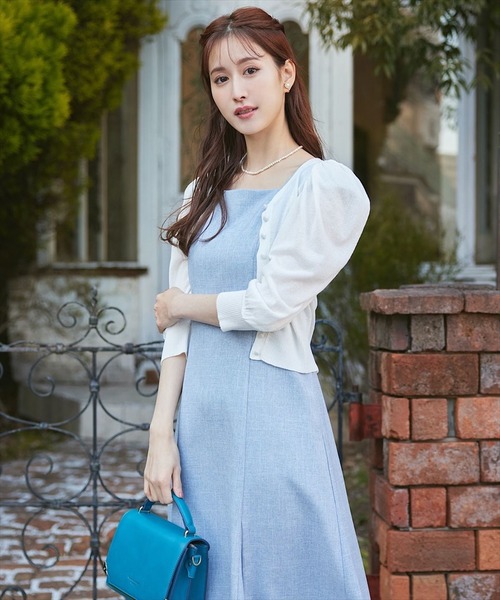 「SWINGLE」 ニットカーディガン MEDIUM ピンク レディース_画像6