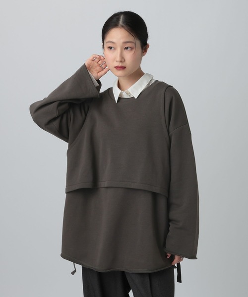 LEPSIM（レプシィム） トレーナー スウェット レイヤードオーバー