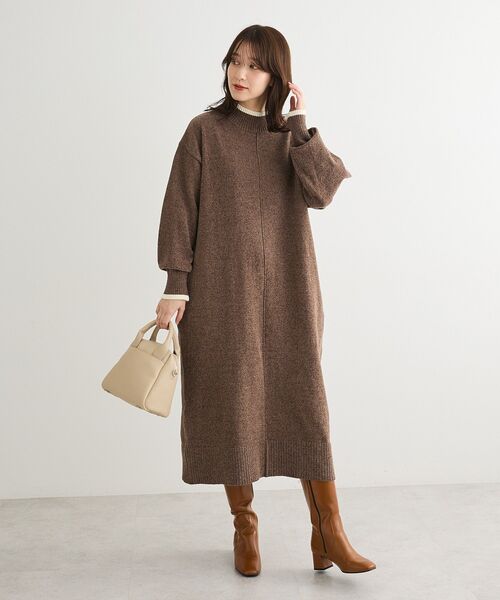 Green Parks（グリーンパークス） ワンピース 配色リラックスモール