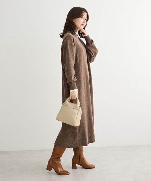 Green Parks（グリーンパークス） ワンピース 配色リラックスモール