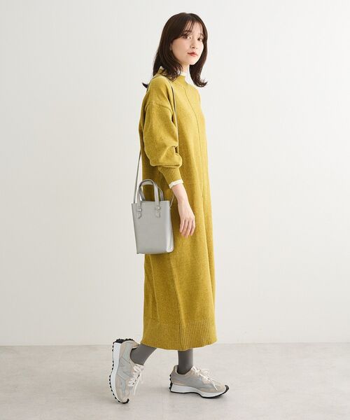 Green Parks（グリーンパークス） ワンピース 配色リラックスモール